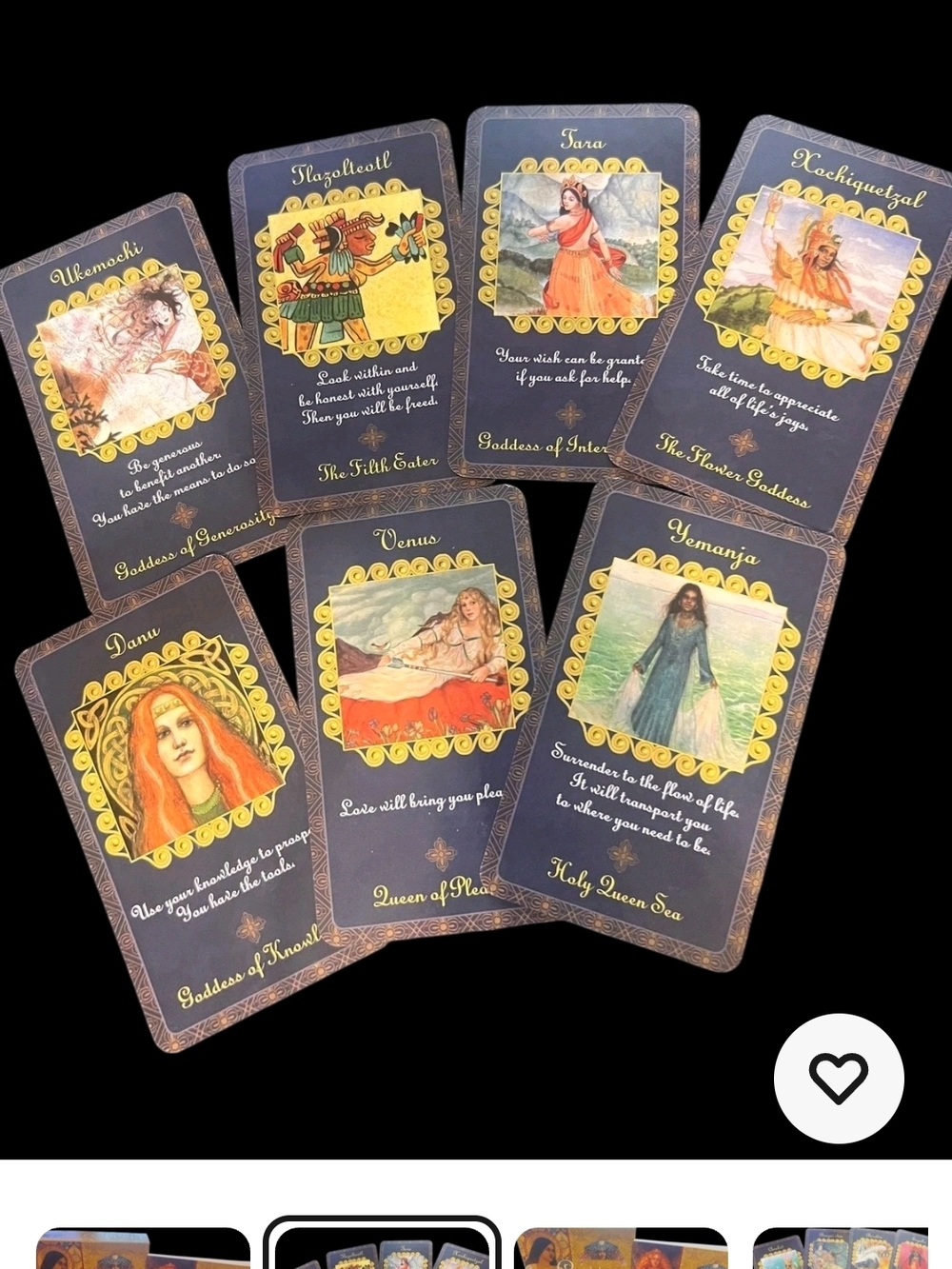 Goddess Inspiration Oracle Deck- With Guidebook- Out Of Print. - Picture 8 of 11